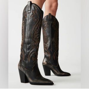 Steve Madden Lashes Western Cowboy Boot Size 7.5